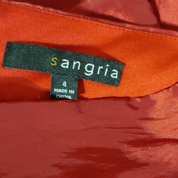 Signature by Sangria Elegant Burgundy A-Line Skirt - Picture 3 of 3